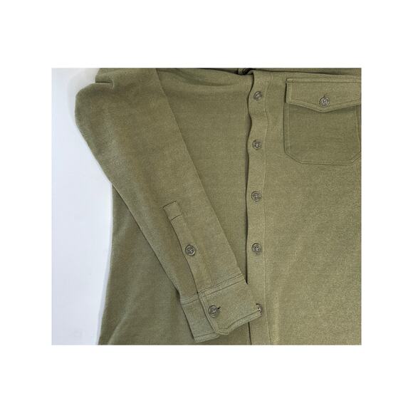 32 Degrees Heat Green Button-Up Shirt Long Sleeve Casual Winter Workwear S - Picture 5 of 9